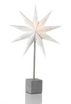Hvězdicová stolní lampa HÅRD 58 E14 bílá