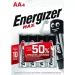 Alkalická baterie AA MAX Energizer R6 LR6 1,5V (blistr 4ks)