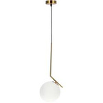 PELOTA E27 závěsná lampa zlatá bílá EDO777202 Edo Solutions