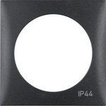 Integro Flow Rámeček 1násobný s potiskem "IP44" bez těsnění, antracit, mat Berker 918272595