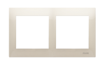 Kontakt Simon 54 Premium Krémová Rámeček 2-násobný univerzální IP20/IP44, DR2/41