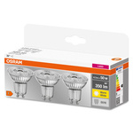 Sada 3x žárovka LED GU10 4,3W 2700K 350lm 36° Osram