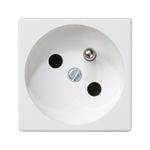 Zásuvka K45 s uzemněním 16A/230V~, rychlospojky; čistá bílá Kontakt Simon Connect