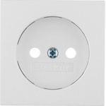 B. Čelní deska pro zásuvku bez uzemnění,bílá Berker 3967031909