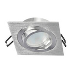 CERI 1 SQ Silver IP20 čtvercové stříbrné leštěné stropní bodové svítidlo EDO777137 Edo Solutions