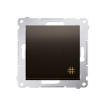 Kontakt Simon 54 Premium Hnědá, matný Vypínač křížový (modul) rychlospojka, DW7.01/46