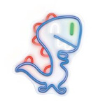 LED JURASSIC BABY DINO dekorativní neonová nástěnná lampa modrá se stmívačem + USB T-90850 PLASTROL