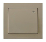 Vypínač křížový, béžový, Kier, ŁP-4W/01, Ospel