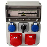Stavební rozváděč s příslušenstvím EDO ASTAT 394 Standard Plus IP65 32A/5P 16A/5P 2x230V (Type E) IK08 0-1(32A) vypínače Schneider